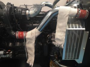 La cinta anticalorica recubre los escapes para su proteccion