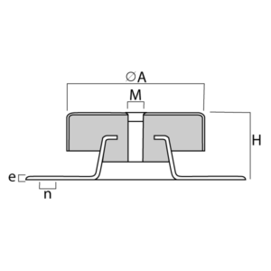 silent block ovalado varias dimensiones y durezas grupo electrogeno