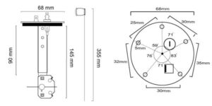 aforador de combustible con reloj indicador FAE para generador